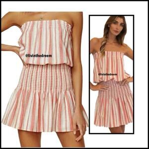 BLUE LIFE GOOD KARMA STRIPE MINI DRESS SZ L MSRP $148